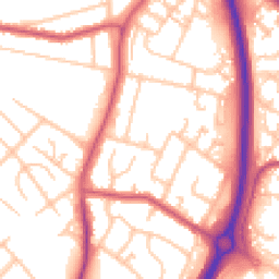 Daytime road noise heatmap for UB4 9UT