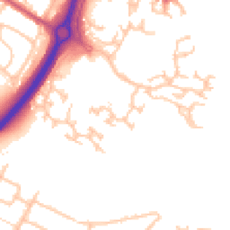 Daytime road noise heatmap for UB4 9YF