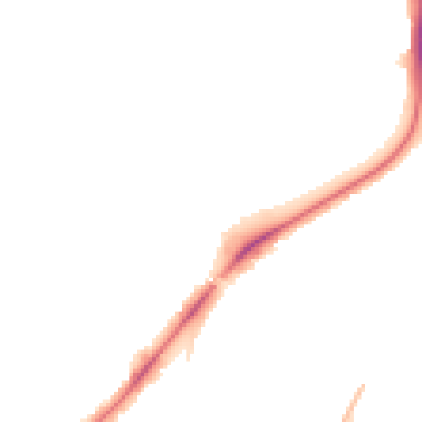 Night-time road noise heatmap for UB5 4DQ