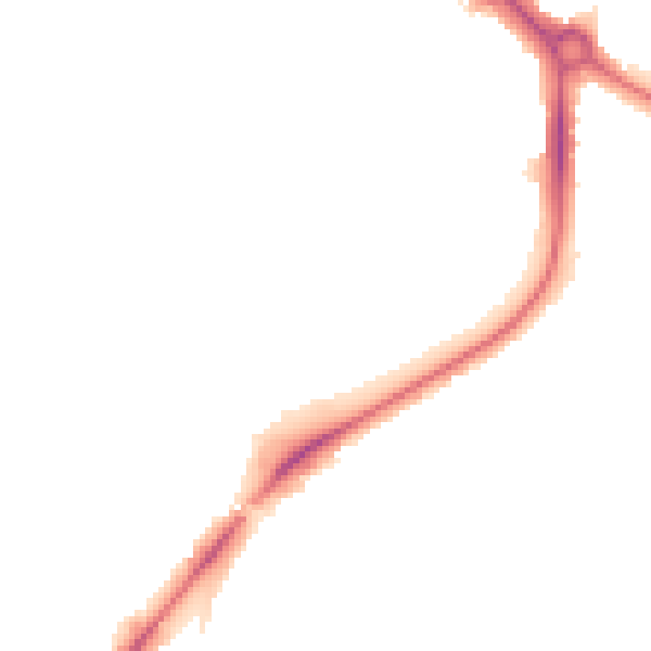 Night-time road noise heatmap for UB5 4DR