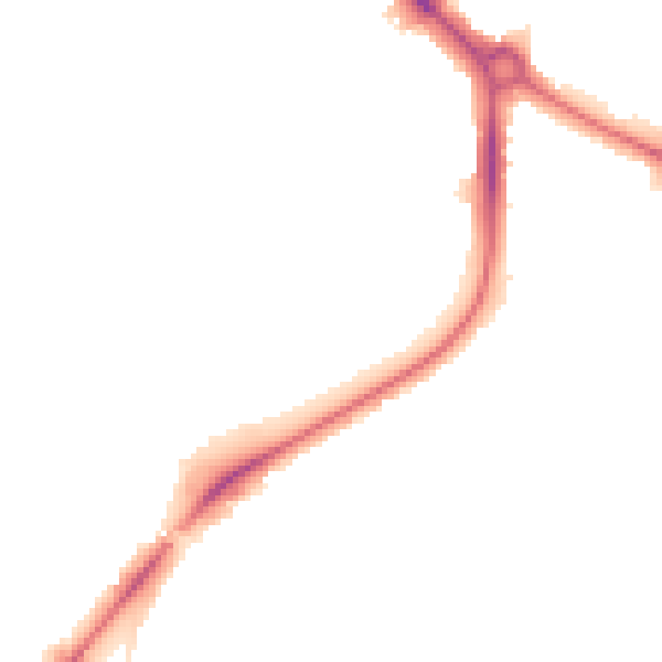 Night-time road noise heatmap for UB5 4DU