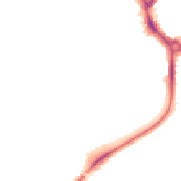 Night-time road noise heatmap for UB5 4EH