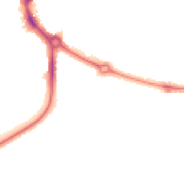 Night-time road noise heatmap for UB5 4GA
