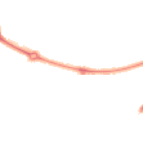 Night-time road noise heatmap for UB5 4LQ