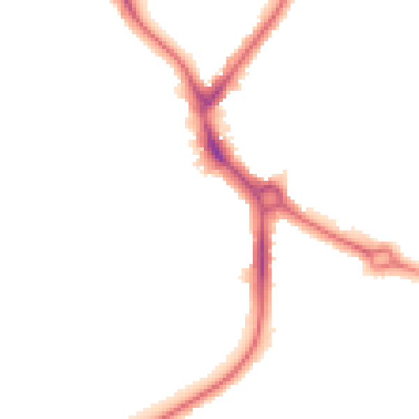 Night-time road noise heatmap for UB5 4NX