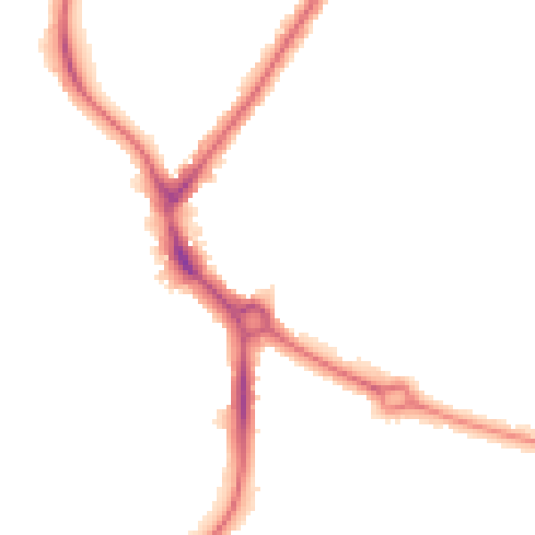 Night-time road noise heatmap for UB5 4PA