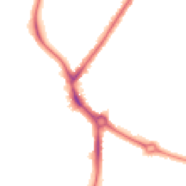 Night-time road noise heatmap for UB5 4PE