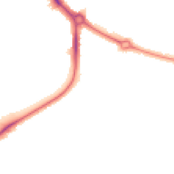 Night-time road noise heatmap for UB5 4TU