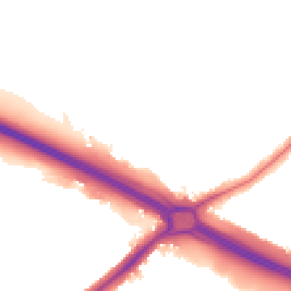 Night-time road noise heatmap for UB5 5DA
