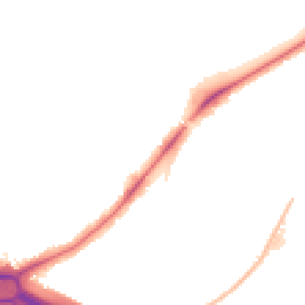 Night-time road noise heatmap for UB5 5EJ