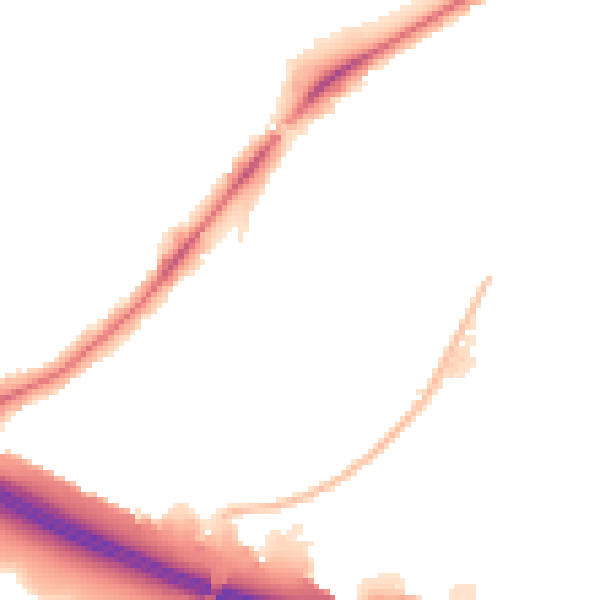 Night-time road noise heatmap for UB5 5HQ