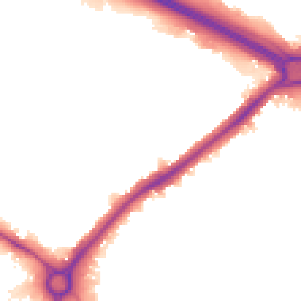 Night-time road noise heatmap for UB5 5LF