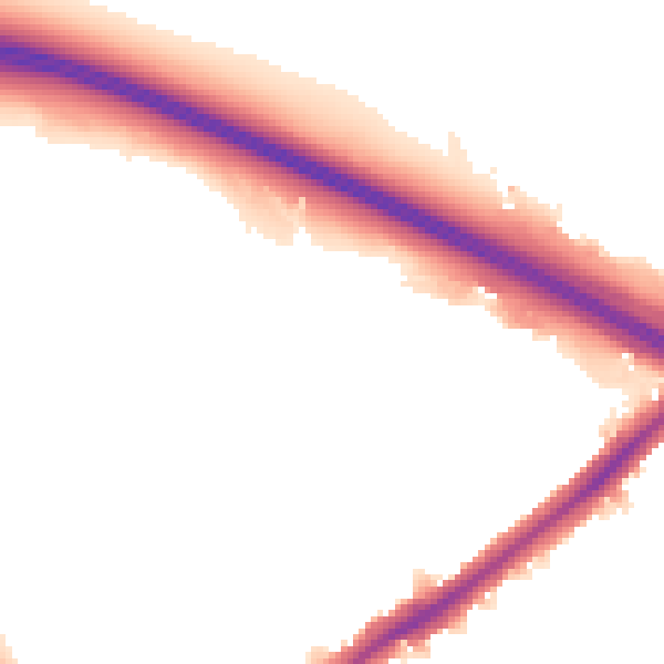 Night-time road noise heatmap for UB5 5LP