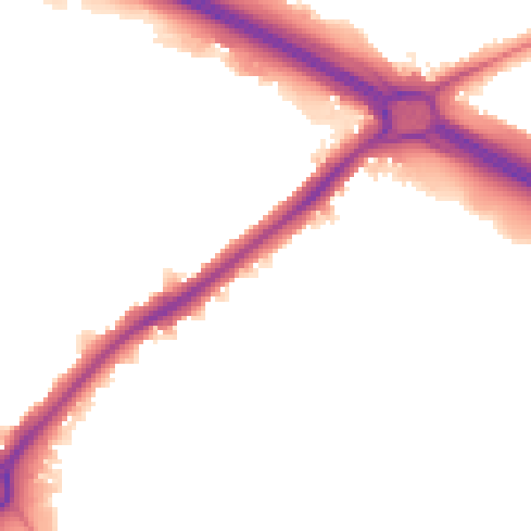 Night-time road noise heatmap for UB5 5NJ