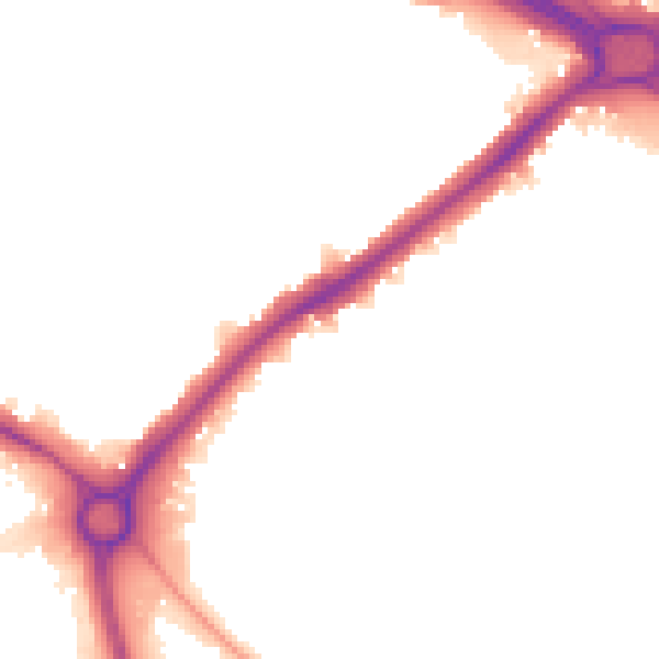 Night-time road noise heatmap for UB5 5NL