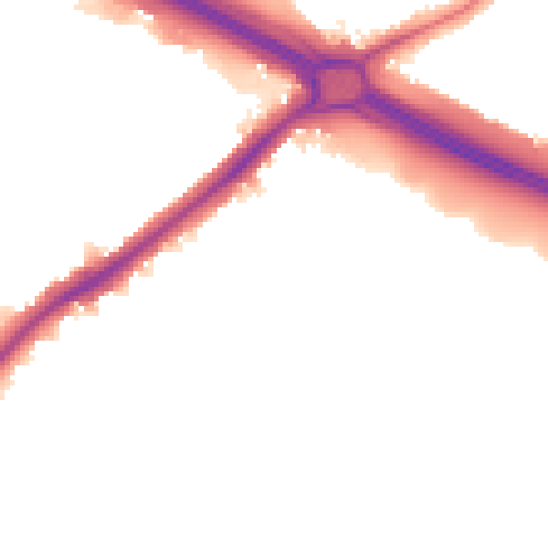 Night-time road noise heatmap for UB5 5PX