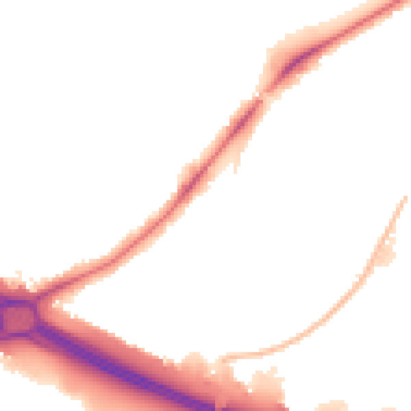 Night-time road noise heatmap for UB5 5RE