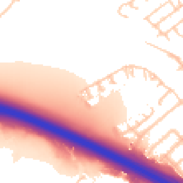Daytime road noise heatmap for UB5 5SS