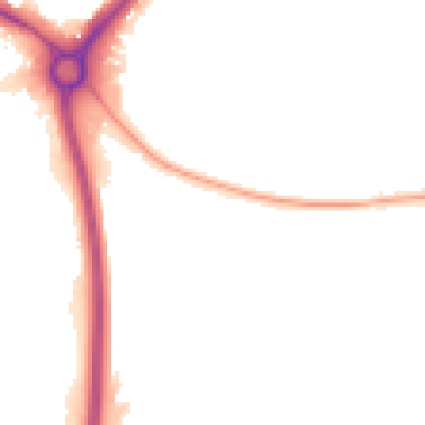 Night-time road noise heatmap for UB5 6EF