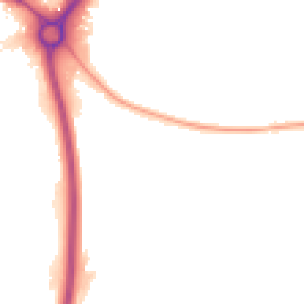 Night-time road noise heatmap for UB5 6EQ