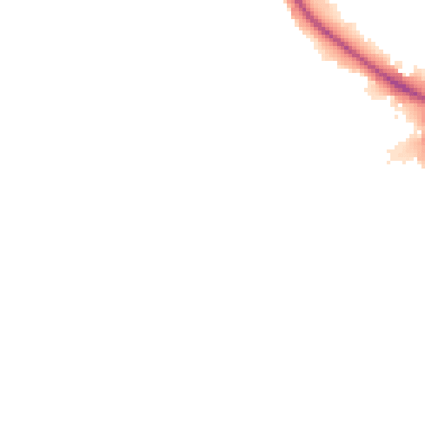 Night-time road noise heatmap for UB5 6NG