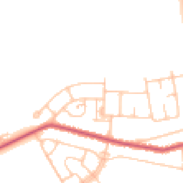 Daytime road noise heatmap for UB5 6PL