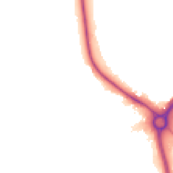 Night-time road noise heatmap for UB5 6QS