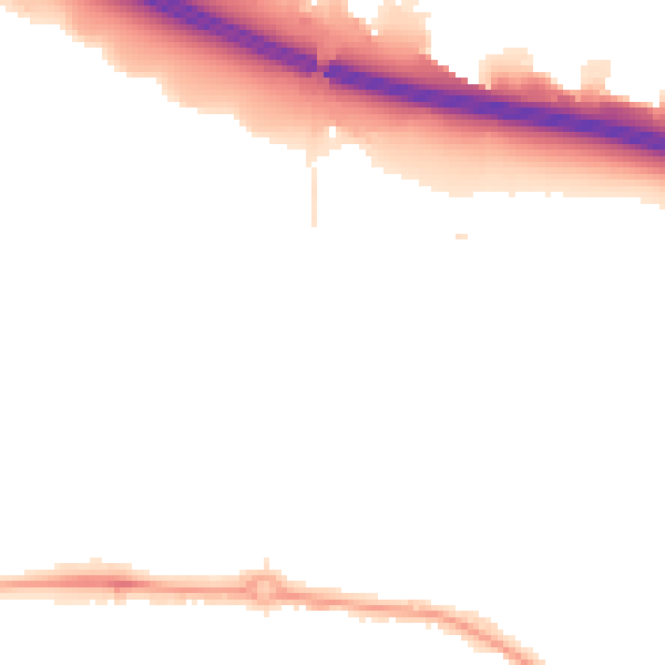 Night-time road noise heatmap for UB5 6TD