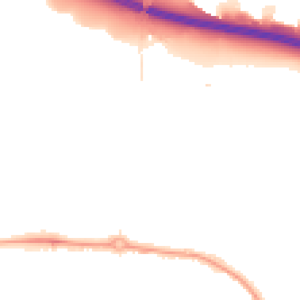 Night-time road noise heatmap for UB5 6TJ