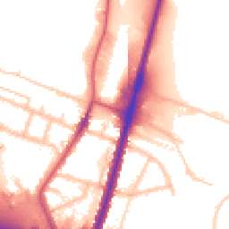 Daytime road noise heatmap for UB6 0AA
