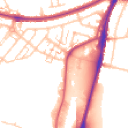 Daytime road noise heatmap for UB6 0BB