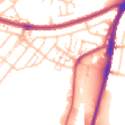 Daytime road noise heatmap for UB6 0BD