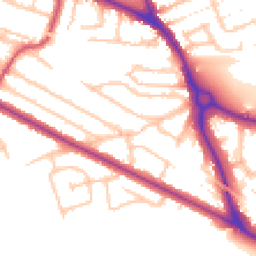 Daytime road noise heatmap for UB6 0BF