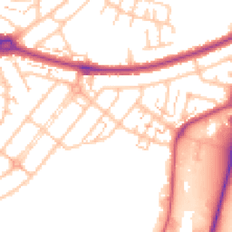 Daytime road noise heatmap for UB6 0BG