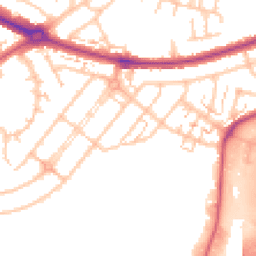 Daytime road noise heatmap for UB6 0BJ