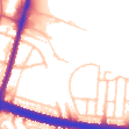 Daytime road noise heatmap for UB6 0BN
