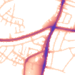 Daytime road noise heatmap for UB6 0BP