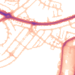 Daytime road noise heatmap for UB6 0BQ