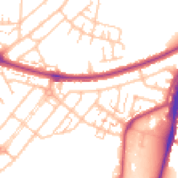Daytime road noise heatmap for UB6 0BT