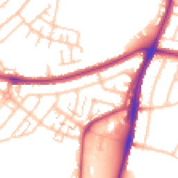 Daytime road noise heatmap for UB6 0BU