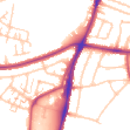 Daytime road noise heatmap for UB6 0BW