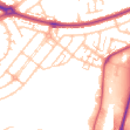Daytime road noise heatmap for UB6 0DA