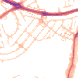 Daytime road noise heatmap for UB6 0DB