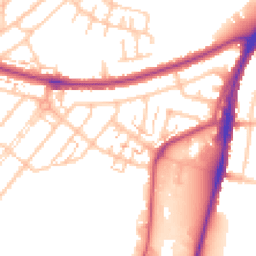 Daytime road noise heatmap for UB6 0DF