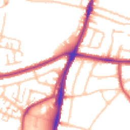 Daytime road noise heatmap for UB6 0DP