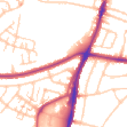 Daytime road noise heatmap for UB6 0DX