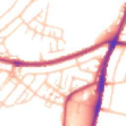 Daytime road noise heatmap for UB6 0DY