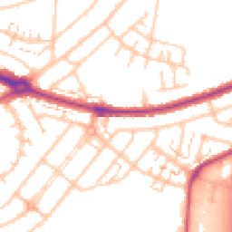 Daytime road noise heatmap for UB6 0DZ