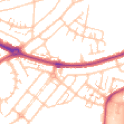 Daytime road noise heatmap for UB6 0EB