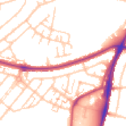 Daytime road noise heatmap for UB6 0EF
